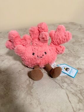 Jellycat my name is amuseables coral NWT with tags